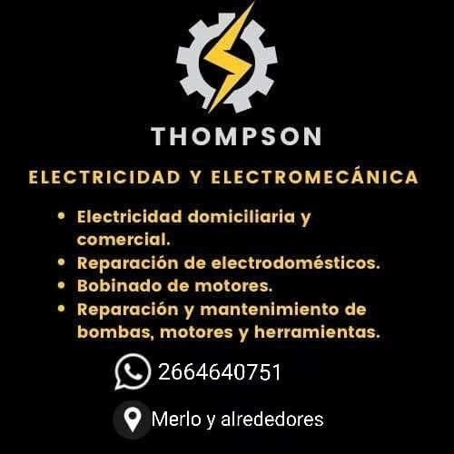 Electricista y Electromecánica en Merlo San Luis - Thompson