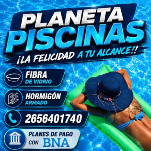 Venta de Piscinas en Merlo San Luis - Planeta Piscinas