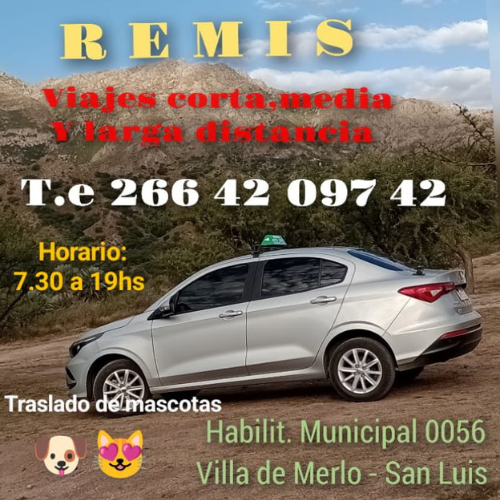 Remis en Merlo San Luis